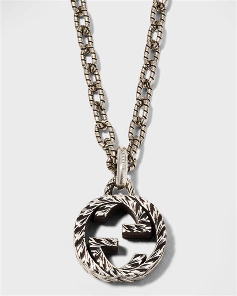 gucci interlocking g pattern|gucci interlocking g necklace men's.